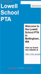 Mobile Screenshot of lowellschoolpta.org